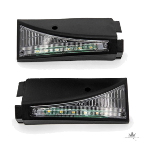 Blinker 12–72 V für Kugoo M4 – Schwarz – Frontansicht