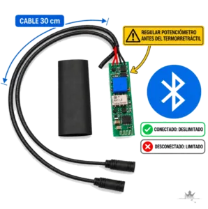 Ecoxtrem Armored Deimos Bluetooth Geschwindigkeitsregler – Frontansicht
