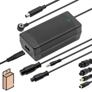 Multikonnektor-Ladegerät 36V / 48V / 52V – 2A für E-Scooter – Frontansicht