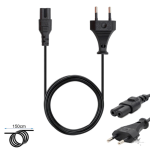 NIU KQi3 Netzkabel Ladekabel AC – 150 cm (EU) – Frontansicht