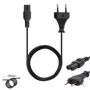 NIU KQi3 Netzkabel Ladekabel AC – 150 cm (EU) – Frontansicht