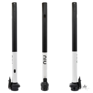 NIU KQi3 Sport Lenksäule Mast – Weiß Original – Frontansicht