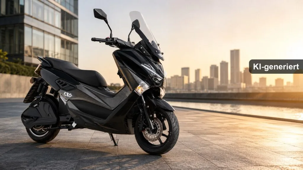 EFO EC7000 Elektroroller: 125er über 120 km/h VMAX & 150 km Reichweite (KI-generiertes Bild)