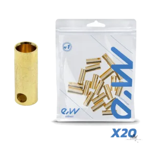 Bananenstecker 5,5 mm für Dualtron – 20 Stück Set – Frontansicht