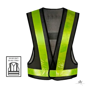 eWheel EWRV003 Reflektierende Weste – EN ISO 20471 – Frontansicht