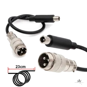 GX16 auf DC8 Ladeadapter für Xiaomi E-Scooter – Frontansicht