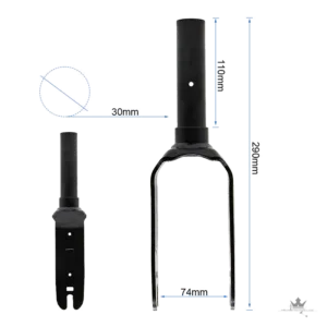 Navee N20 / N40 Gabel – Starrgabel Original Ersatz – Frontansicht