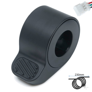 Segway-Ninebot Max G65 Daumengas schwarz – JST ZH – Frontansicht