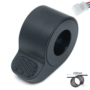 Segway-Ninebot Max G65 Daumengas schwarz – JST ZH – Frontansicht