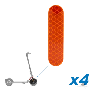 Segway-Ninebot Reflektoraufkleber Orange Gabel – F- & D-Serie – Frontansicht