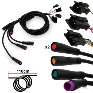 Smartgyro Crossover Dual Buskabel Display/Controller 1,15 m – Frontansicht