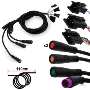 Smartgyro Crossover Dual Buskabel Display/Controller 1,15 m – Frontansicht