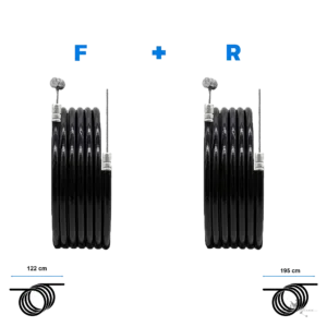 SmartGyro MAX2 Bremszug-Set vorne + hinten – Frontansicht