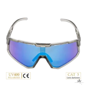 URHO Sportbrille polarisiert – Blaue Gläser – Frontansicht
