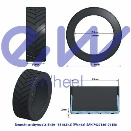 Standard E Scooter Reifen 8,5 Zoll