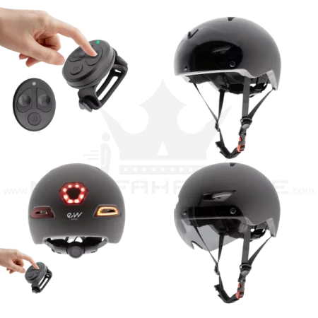 E Scooter Smart Helm mit Blinker und Visier auch für Ebike