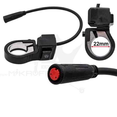 Kaabo Mantis Beleuchtungstaster Lichtschalter für light Licht Beleuchtung Switch Button Taste Ersatzteil E-Scooter
