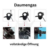 Dualtron, Daumengas, Daumenhebel, Elektrischer Gasgriff, zubehör gas,