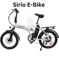 SIRIO EBIKE KLAPPBAR Elektrisches Fahrrad 25km/h 50km Reichweite