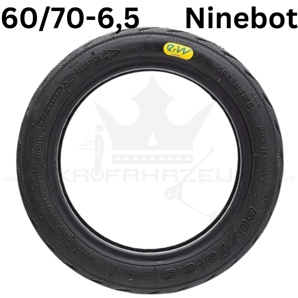 Ninebot 6070-6.5 Pannensicher Reifen Tyre Tubeless Cityroad Ninebot F2 Ninebot F25E II Ninebot F30E Ninebot F40E Ninebot KickScooter MAX G2 Ninebot MAX G30 Ninebot MAX G30E II Ninebot MAX G30LE II Wispeed X1050 Max