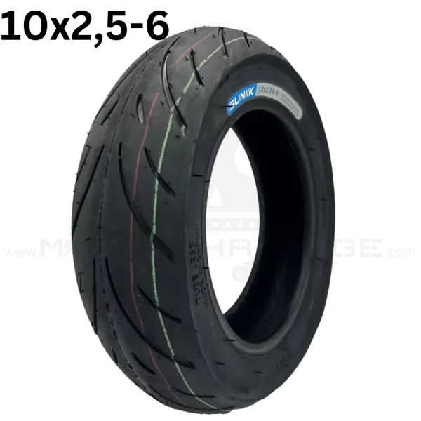 SUNIIK 10x2,5-6 Tubeless schlauchloser Reifen Tire Tyre Ersatzteil Wheel Luft