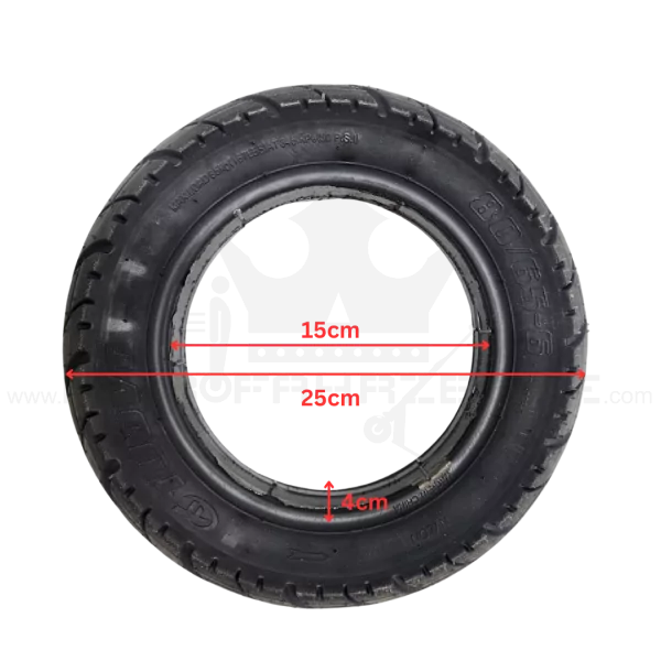 TOUVT 10x3 Solid Pannensicherer Reifen IO HAWK VSETT Abmessungen