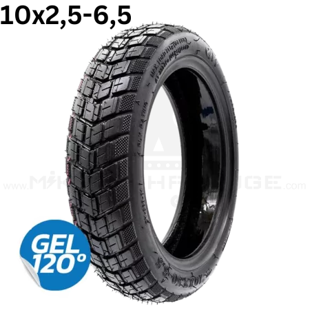 10x2,5-6,5 Offroad Tubeless Tire Tyre Reifen mit Gel Antipannengel Escooter Ersatzteil