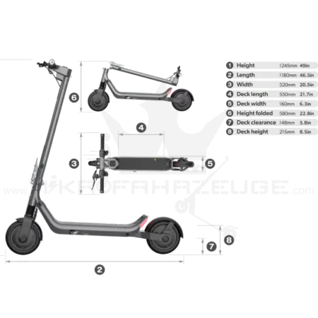 Apollo Go 2024 Dualmotor 2300W 15Ah 70km Escooter Sportmodus 47km/h Blinker Turbo Scooter Austria