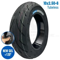 SUNIIK E-Scooter Reifen 10x2,5-6 Tubeless Cityroad mit Pannenschutzgel Tire Tyre Gel Antipannengel Ersatzteil Escooter