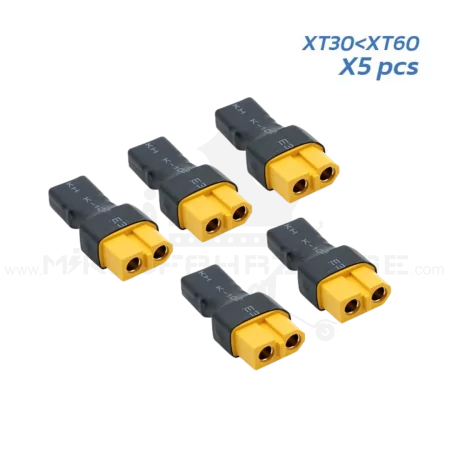 XT30-Stecker-auf-XT60-Buchse-Adapter-fuer-Akku-und-Controller-5-Paar-Pack