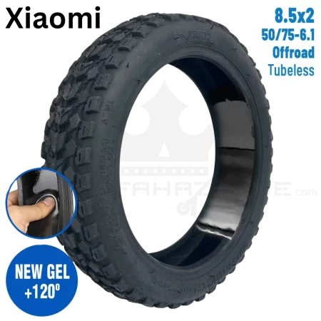 Xuancheng 8,5x2 5075-6,1 Tubeless Offroad Reifen mit Pannen Gel Tire Tyre Ersatzteil Xiaomi Reifen Wheel ANTIPANNENGEL