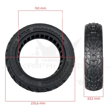 0x2,5-6,5 Offroad Vollgummi Pannensicherer Reifen