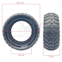 8,5x3 134MM Offroad Vollgummi Pannensicherer Reifen