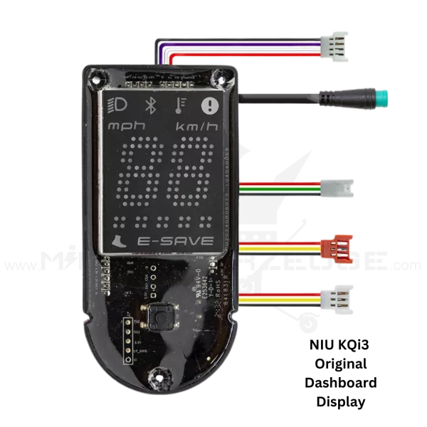 Original NIU KQi3 Display 48V – Hochwertiges Dashboard mit übersichtlicher Anzeige von Geschwindigkeit, Akkustand und Fahrmodi