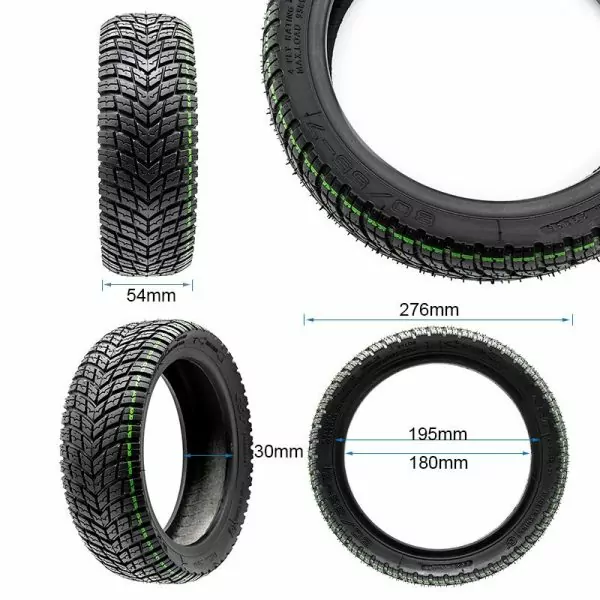 Detailaufnahme des CST 80/55-7 Tubeless E-Scooter Reifens mit Allwetterprofil – Hochwertiger schlauchloser Reifen mit optimalem Grip, ideal für nasse und trockene Straßenbedingungen. Perfekt für maximale Sicherheit und Fahrkomfort.